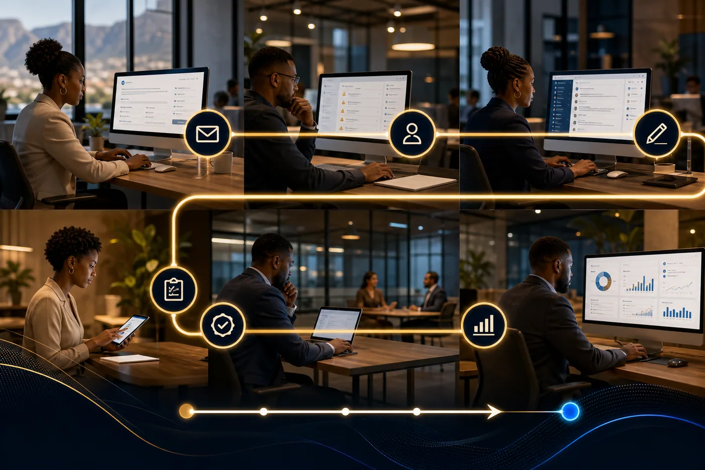 Workflow automation for the messy middle of business operations. visual workflow